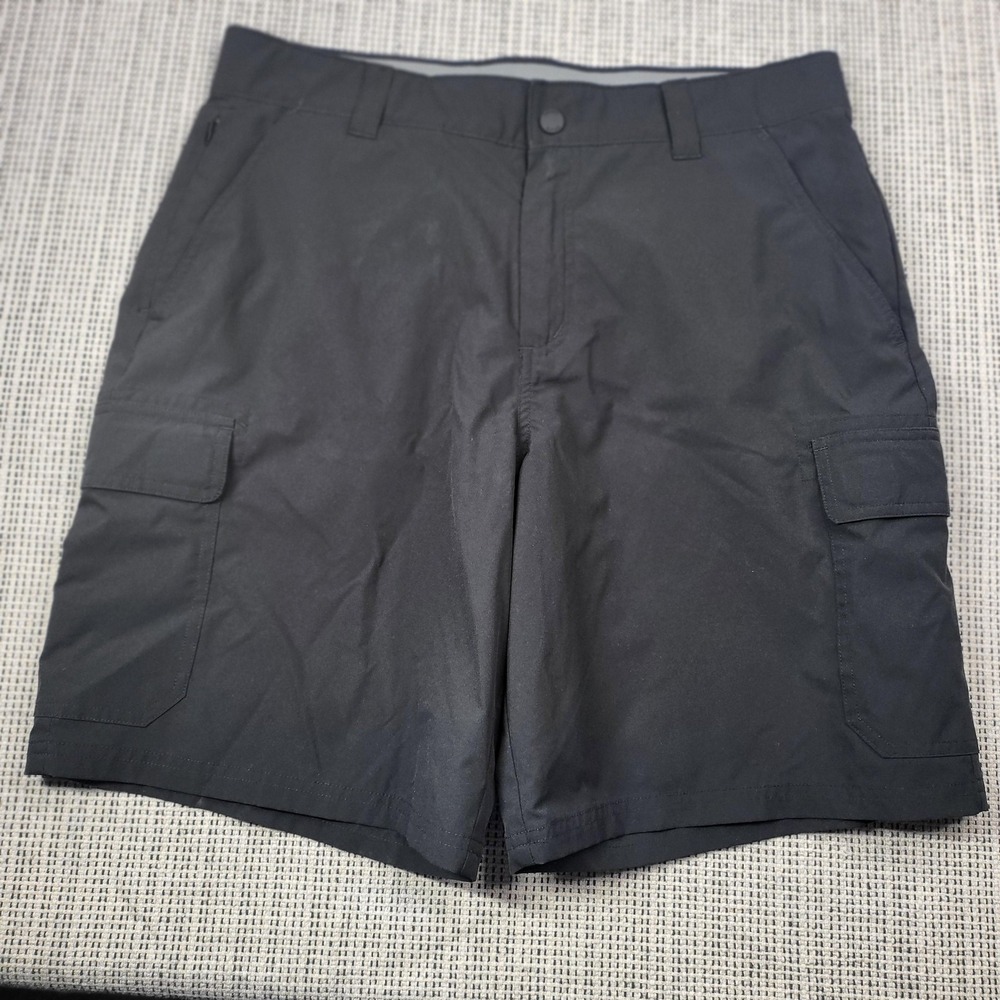 Orvis Shorts Mens 34 Gray Cargo‎ Utility Pockets Casual Outdoor 9 Inseam Summer